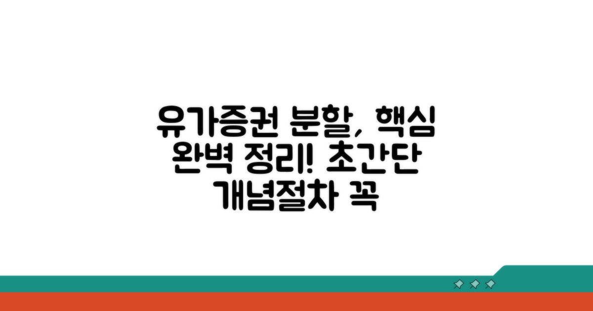 유가증권 분할, 기본 개념과 절차