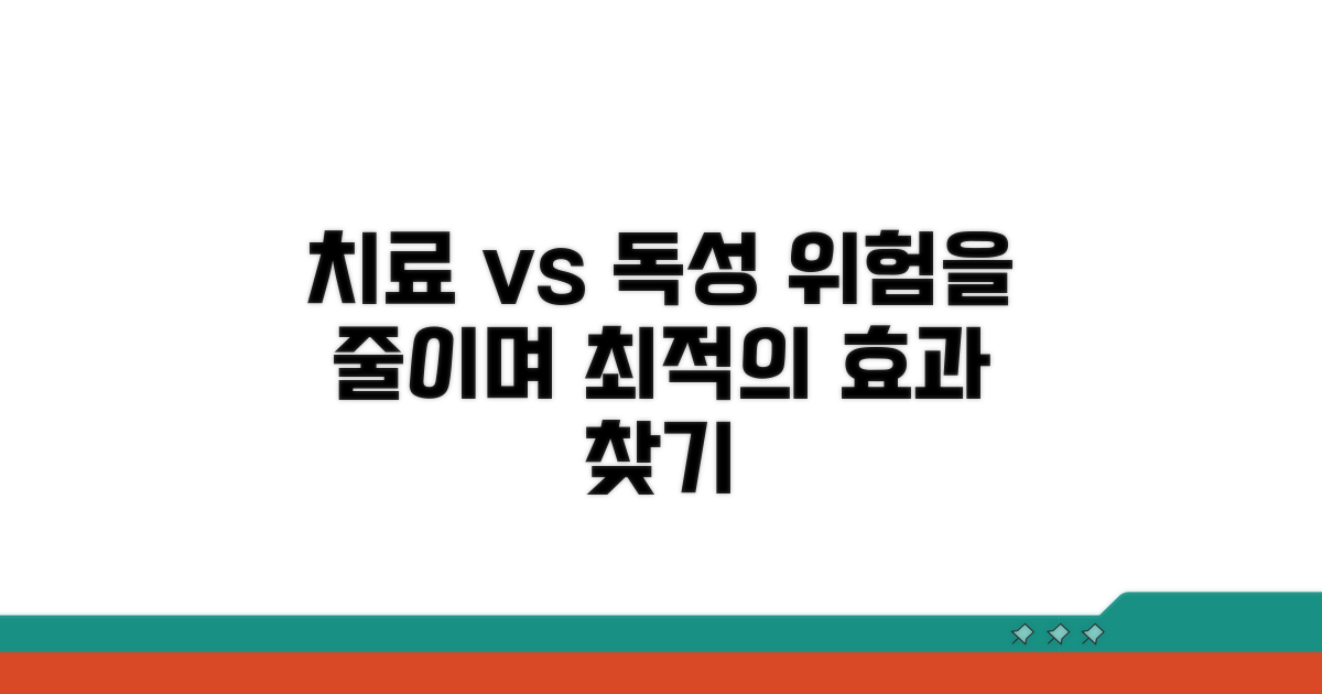치료 효과와 독성 위험 균형 잡기