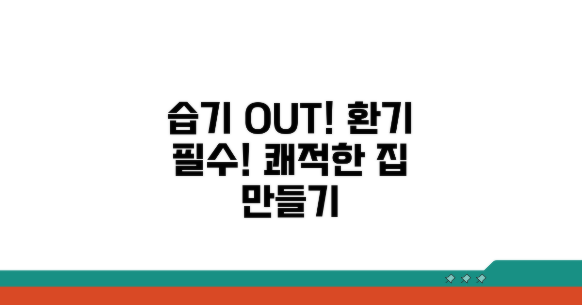 내부 습기 제거와 환기 중요성
