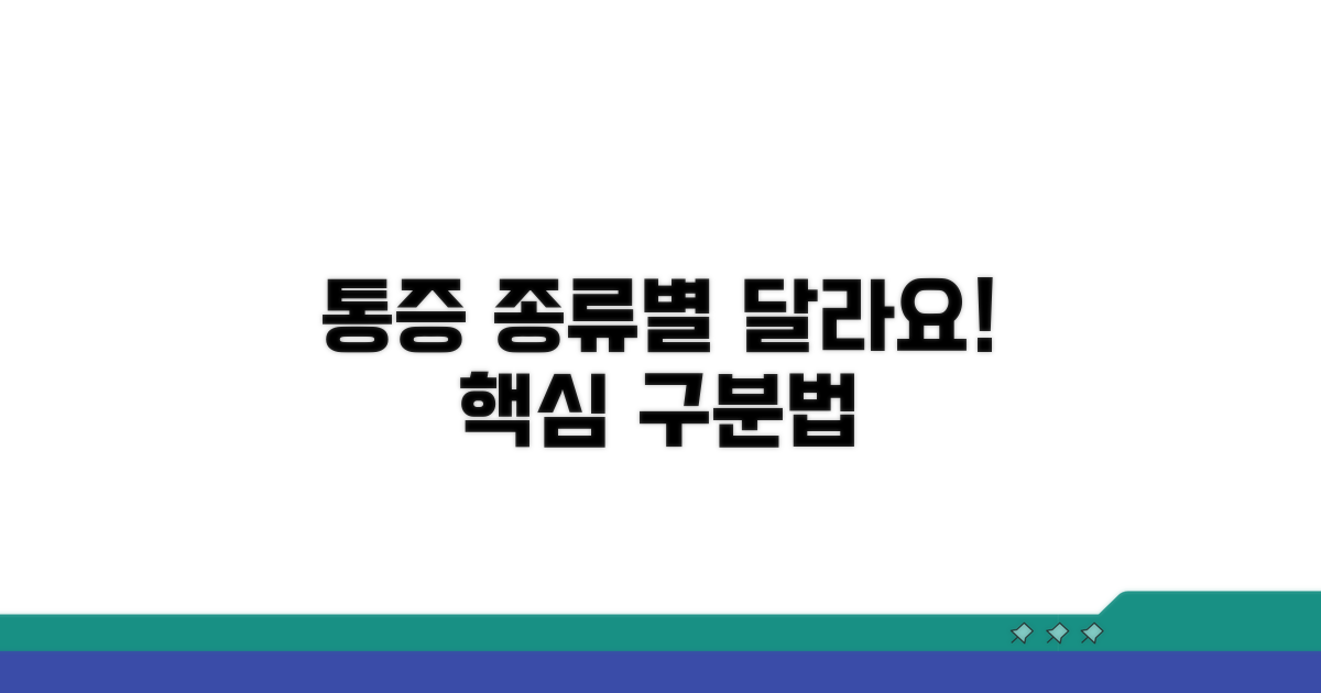 통증 유형별 특징과 차이점