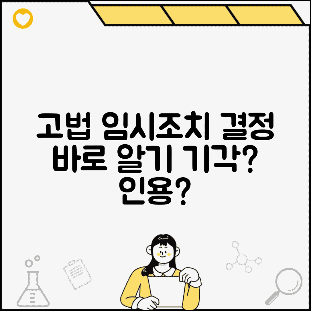 임시조치 결정 항고심: 고등법원 항고 심리 결과 | 기각 또는 인용, 재항고 가능성은?