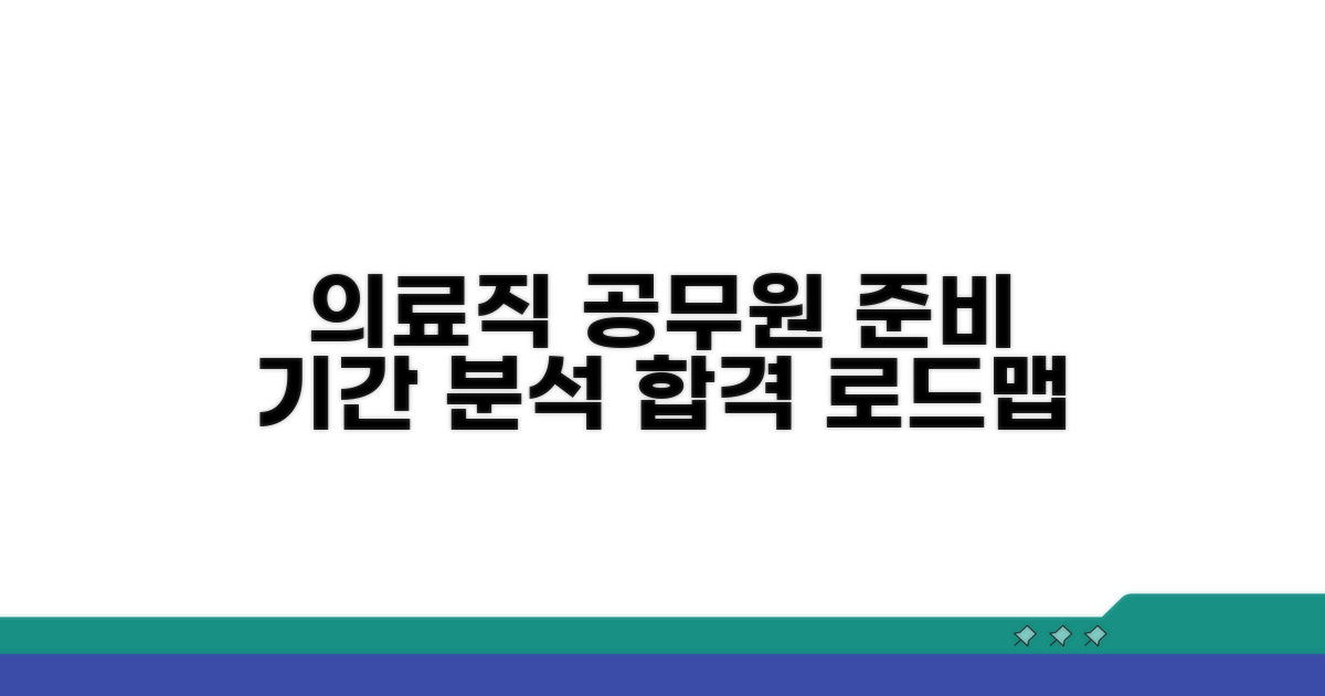 의료기술직 공무원 시험 준비 기간