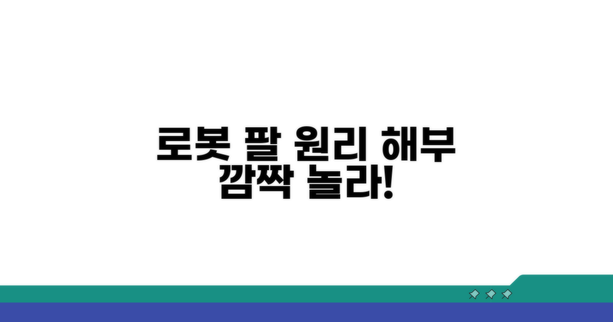 로봇 팔의 놀라운 원리