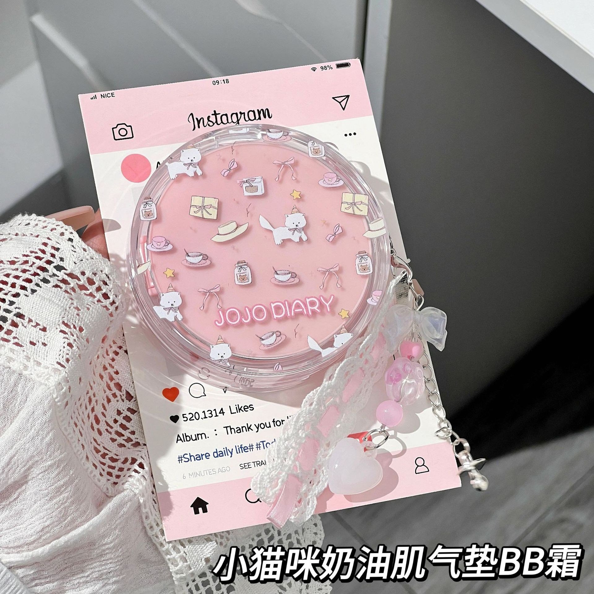 촉촉한 수분 쿠션 팩트 유분기 조절 가벼운 밀착 스킨케어링 안 지워지는 가성비 학생 BB크림, 1개, 01# 아이보리 상세 이미지 2