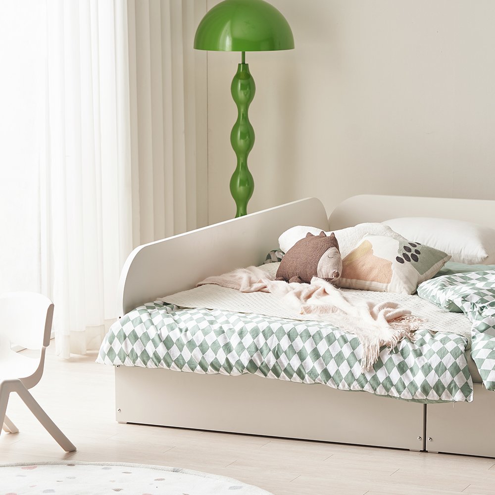 꿈꾸는요셉 앙팡 어린이 침대 + 구름가드 세트 방문설치, 크림 상세 이미지 2