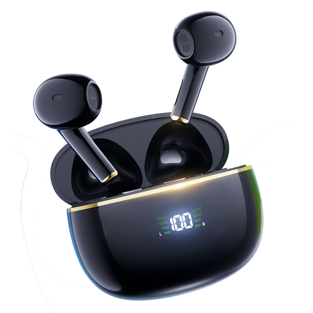 SMIRIA 노이즈 캔슬링 무선 이어폰 블루투스 5.3 자동 페어링 방수 배터리 잔량 확인, 블랙쿠폰할인 상세 이미지 2