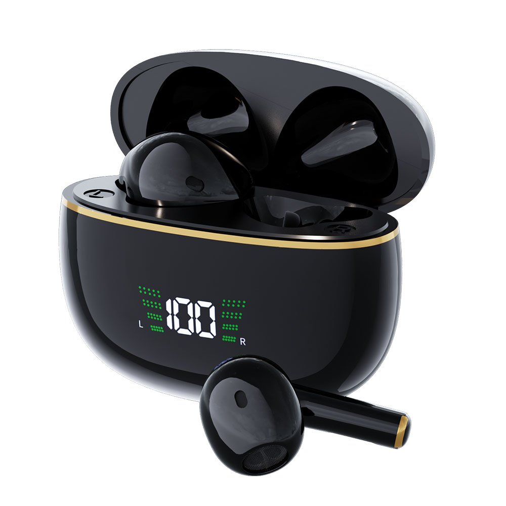 SMIRIA 노이즈 캔슬링 무선 이어폰 블루투스 5.3 자동 페어링 방수 배터리 잔량 확인, 블랙쿠폰할인 상세 이미지 1