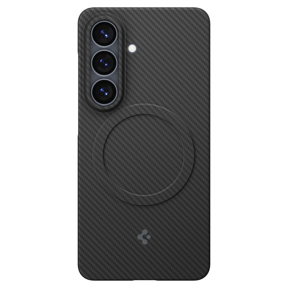 Qi2 인증 갤럭시 맥세이프 케이스 초슬림 카본 에어스킨아라미드 맥핏 갤럭시S26 플러스, 아라미드, 블랙 상세 이미지 2