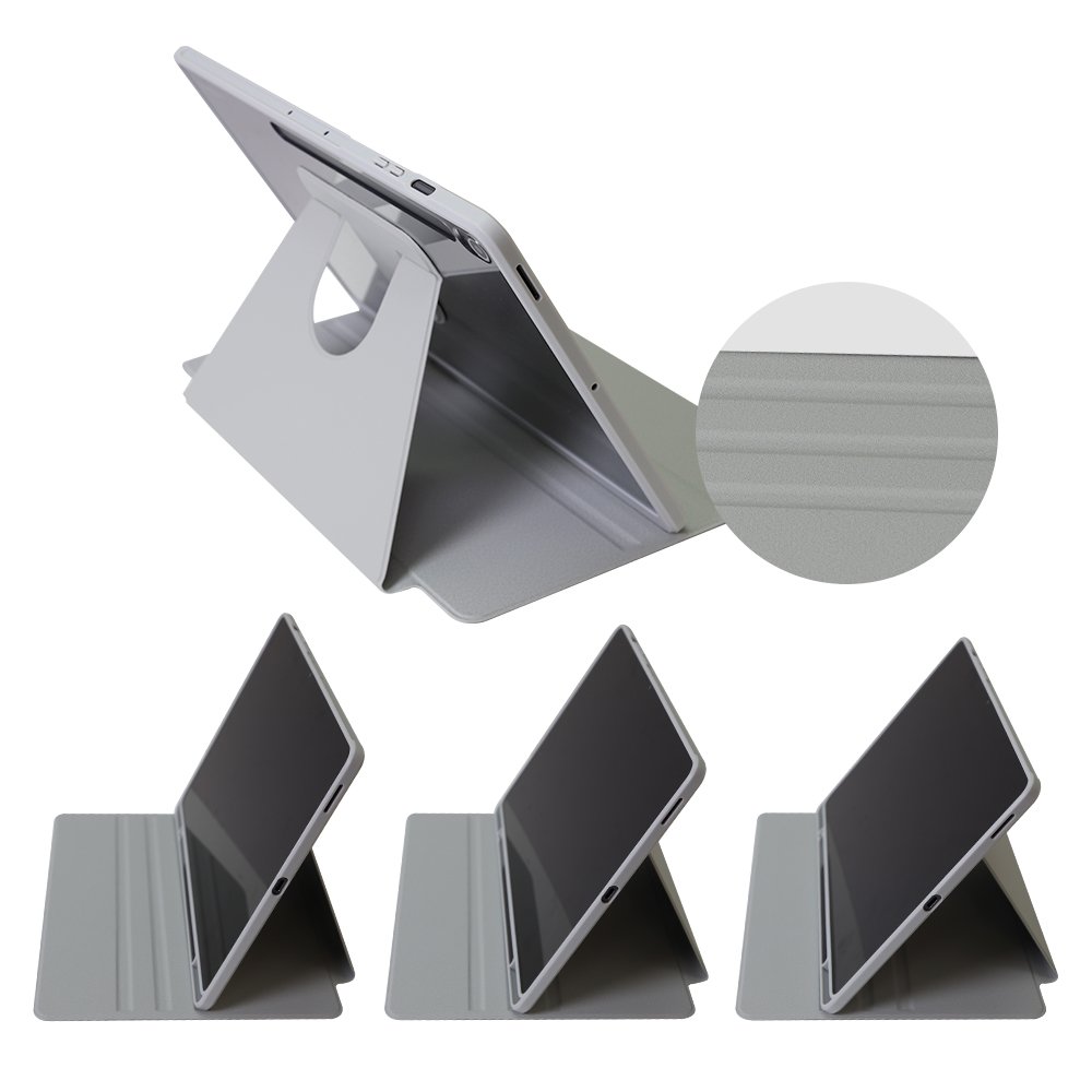 갤럭시탭 S9 FE 플러스 케이스 투명 S펜수납 북커버 회전 블랙, 탭 S9 FE+/S9+ 상세 이미지 2