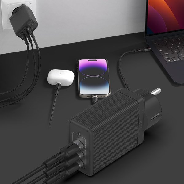 USB PD 100W PPS GaN 접지 멀티 초고속 충전기 GS710 화이트 상세 이미지 2