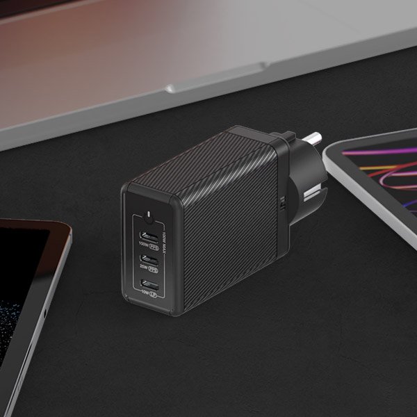 USB PD 100W PPS GaN 접지 멀티 초고속 충전기 GS710 화이트 상세 이미지 2