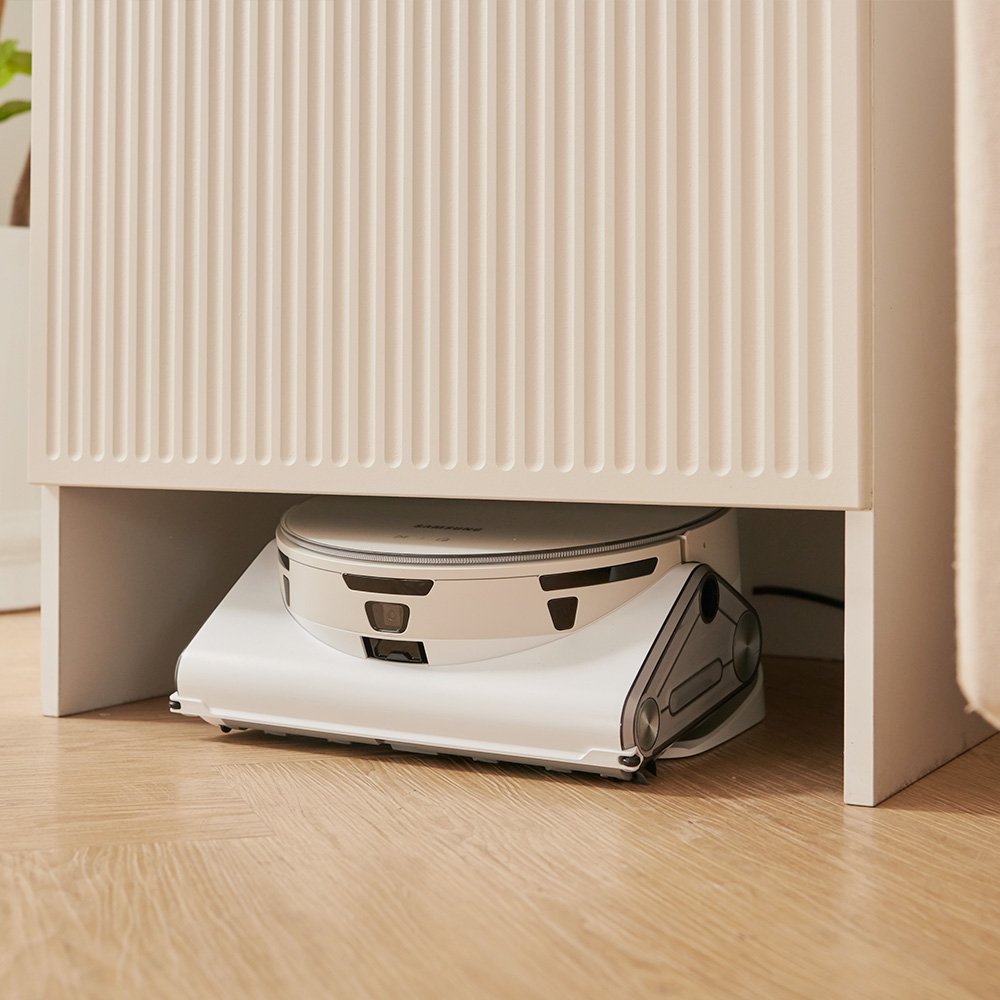인테리어 로봇청소기 수납장 E0 로보락 보관함 삼성호환 로봇청소기장 500, 1단, 브라운 상세 이미지 2
