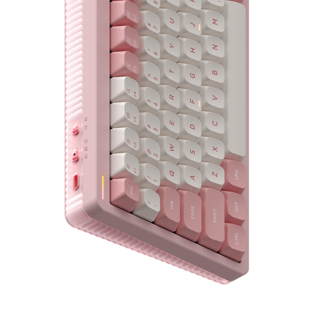 NUPHY Halo75 V2 기계식 키보드 블루투스 유선 무선 영문 각인 사쿠라 피즈, 저소음 적축 상세 이미지 1