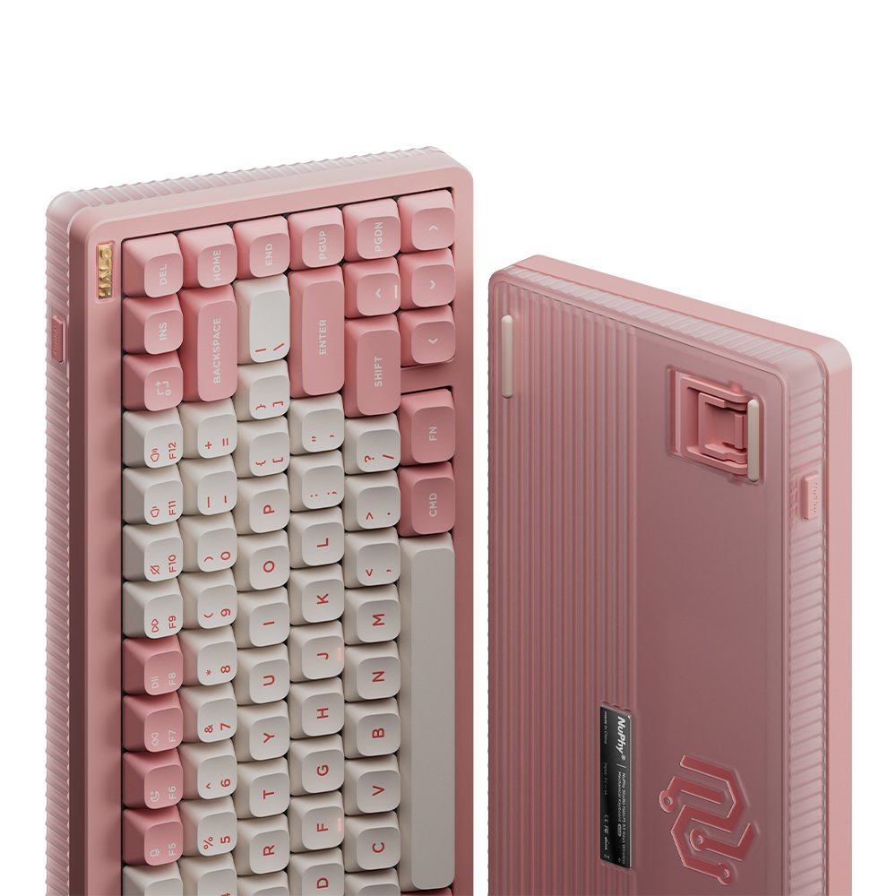 NUPHY Halo75 V2 기계식 키보드 블루투스 유선 무선 영문 각인 사쿠라 피즈, 저소음 적축 상세 이미지 1