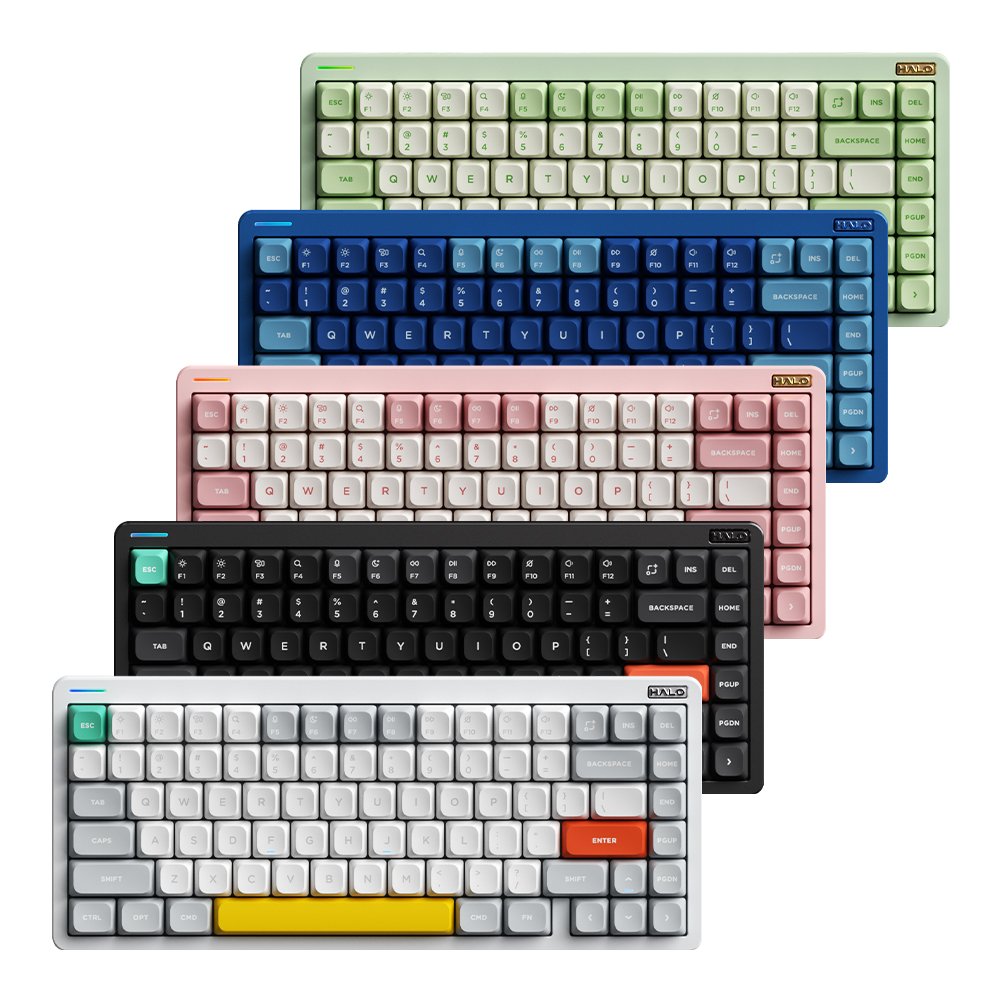 NUPHY Halo75 V2 기계식 키보드 블루투스 유선 무선 영문 각인 사쿠라 피즈, 저소음 적축 상세 이미지 2