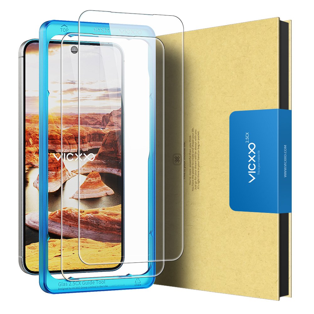 빅쏘 2.5CX 지문인식 강화유리 액정보호필름 갤럭시S24 플러스, 2매입 상세 이미지 1