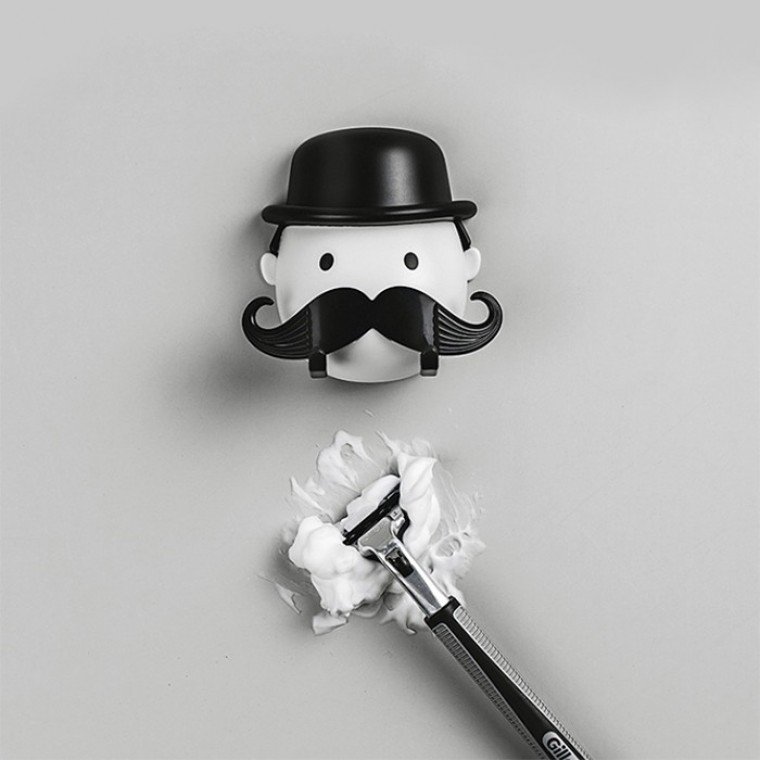 무타공벽걸이 강력흡착후크 면도기거치 면도기케이스 상세 이미지 1