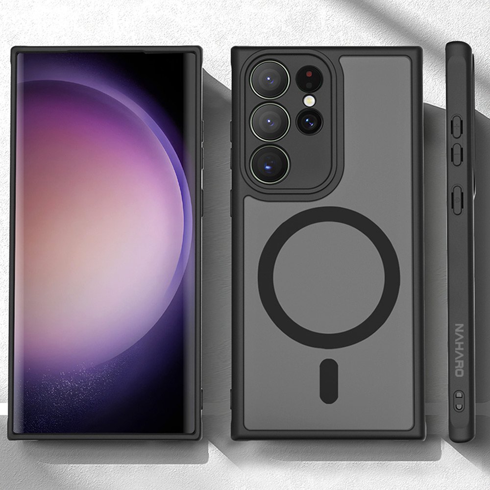 나하로 맥세이프 케이스 아머 하이브리드 블랙, 갤럭시S22 울트라 상세 이미지 1