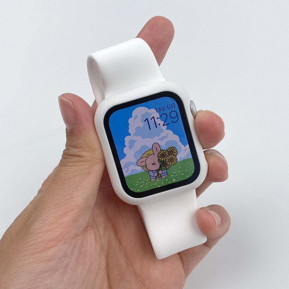 애플워치 8 7 6 SE 2 스포츠루프 나일론 스트랩 줄질 밴드 42 44 45 49 mm 상세 이미지 1