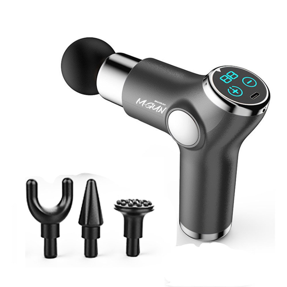 무선 초경량 미니 전동 마사지건 4가지헤드지압 힐링 전신 자동 마사지 건 상세 이미지 1