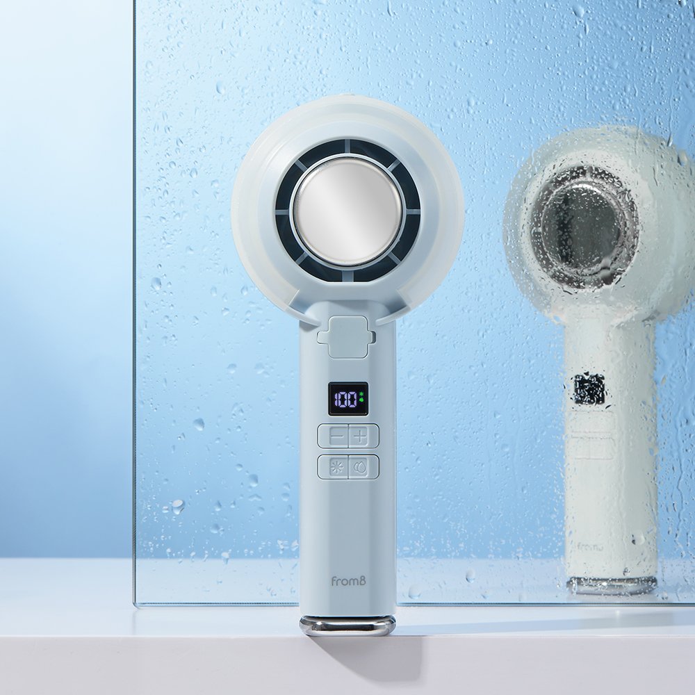 프롬비 미스트 아이스제트 급속 냉각 손 선풍기 터보팬 100단 FF249 에어리블루 상세 이미지 2