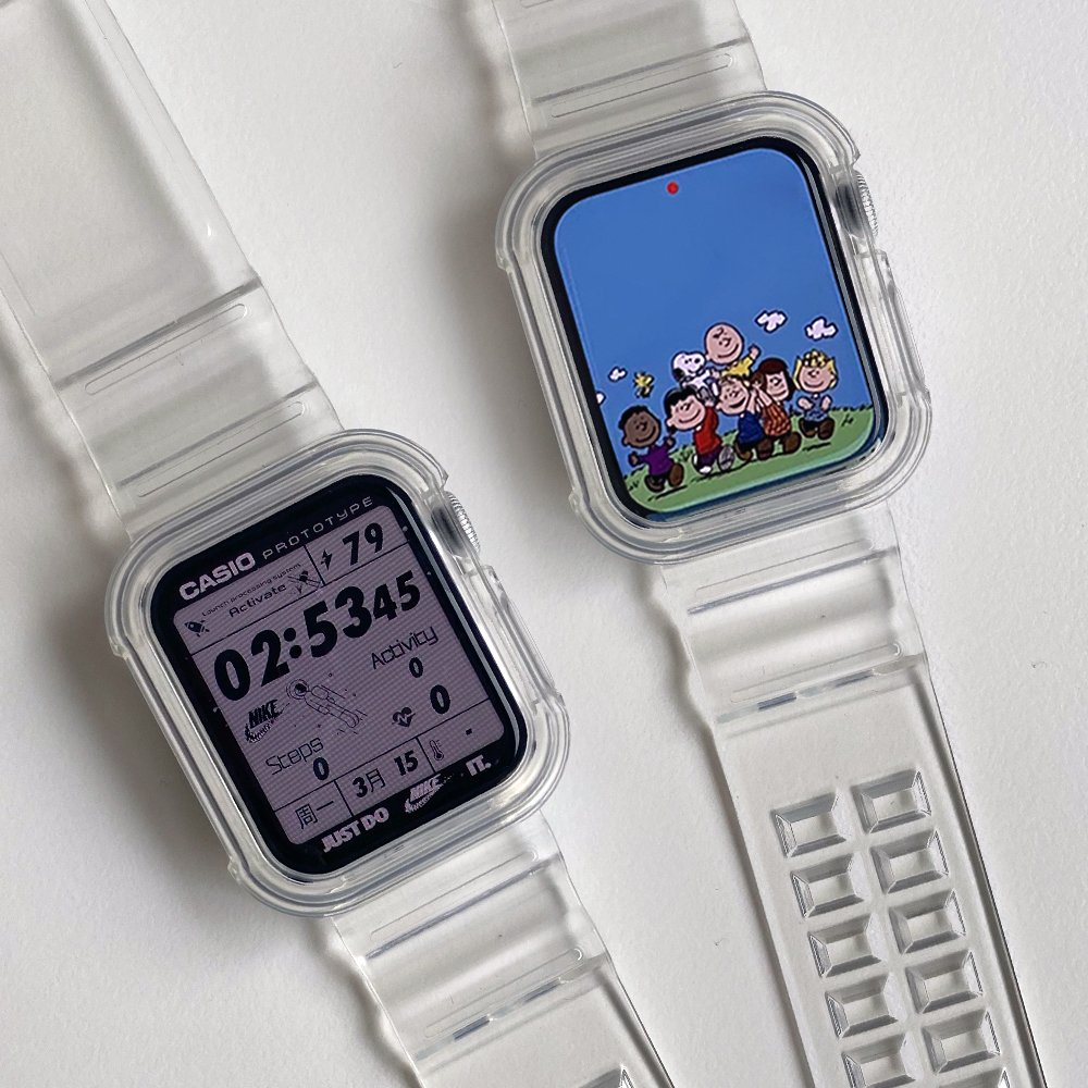 애플워치 8 7 6 SE 2 스포츠루프 나일론 스트랩 줄질 밴드 42 44 45 49 mm 상세 이미지 1