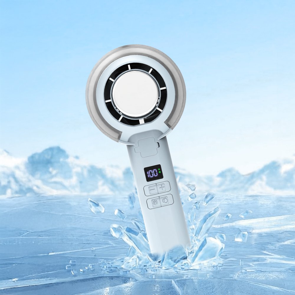 프롬비 미스트 아이스제트 급속 냉각 손 선풍기 터보팬 100단 FF249 에어리블루 상세 이미지 2