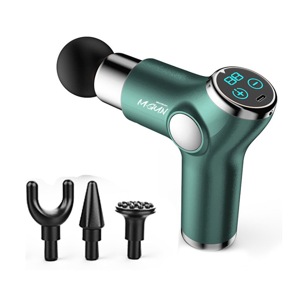 무선 초경량 미니 전동 마사지건 4가지헤드지압 힐링 전신 자동 마사지 건 상세 이미지 1