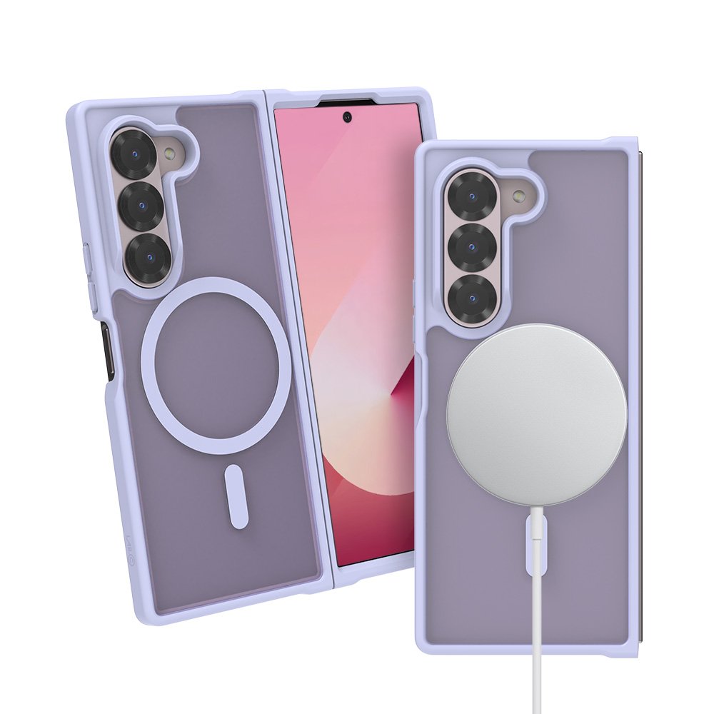 랩씨 맥세이프 마그넷 케이스 지문방지 강력한 자력 매트라벤더, 갤럭시Z 폴드6 상세 이미지 1