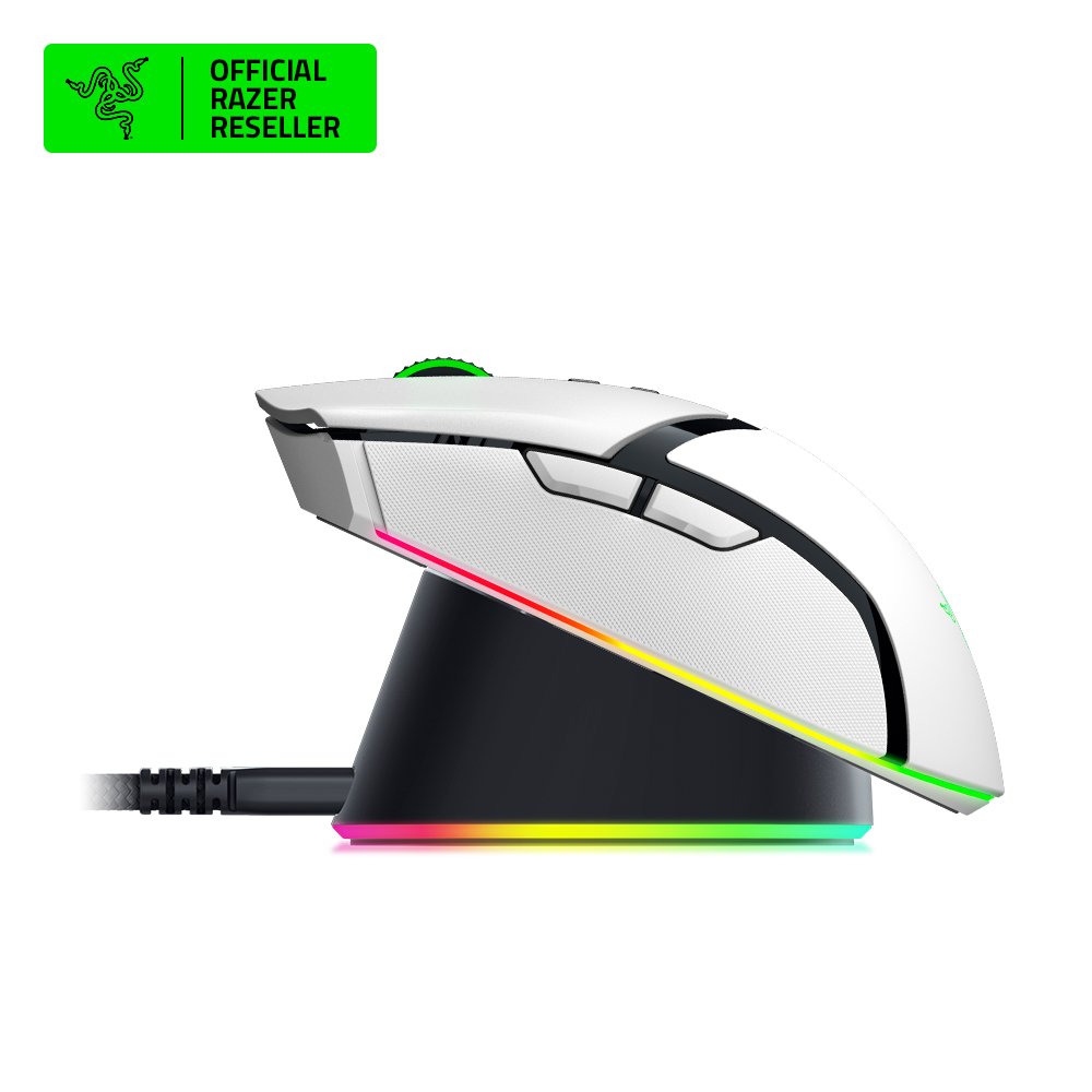 레이저코리아 Razer Cobra Pro PKG 무선 게이밍마우스+충전독 화이트 상세 이미지 1
