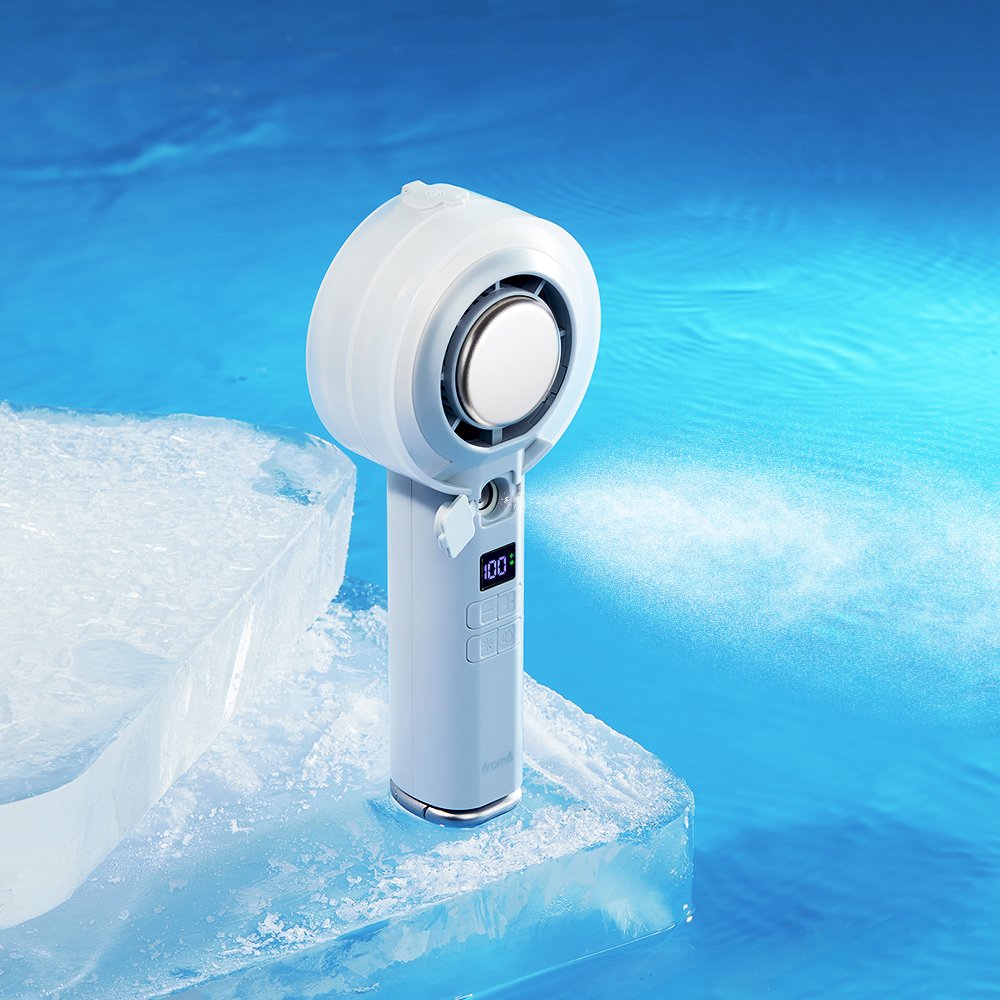 프롬비 미스트 아이스제트 급속 냉각 손 선풍기 터보팬 100단 FF249 에어리블루 상세 이미지 2