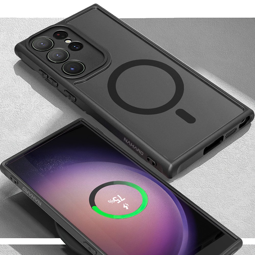 나하로 맥세이프 케이스 아머 하이브리드 블랙, 갤럭시S22 울트라 상세 이미지 2