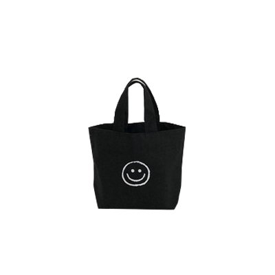 뷰레이터닷컴 위스퍼 스마일 미니 에코백 캔버스백 피크닉가방 손목가방 상세 이미지 2