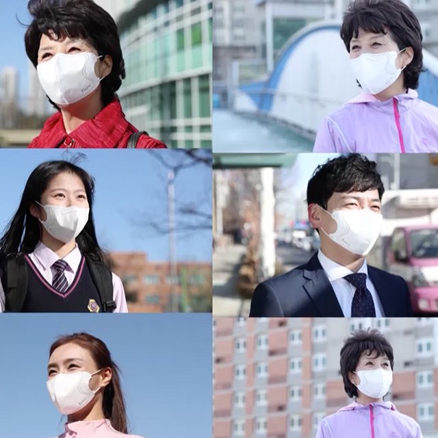 국내산 KF94마스크 꼼짝마스크 50매 대형 블루인더스 새부리형 숨쉬기편한 겨울마스크 상세 이미지 1