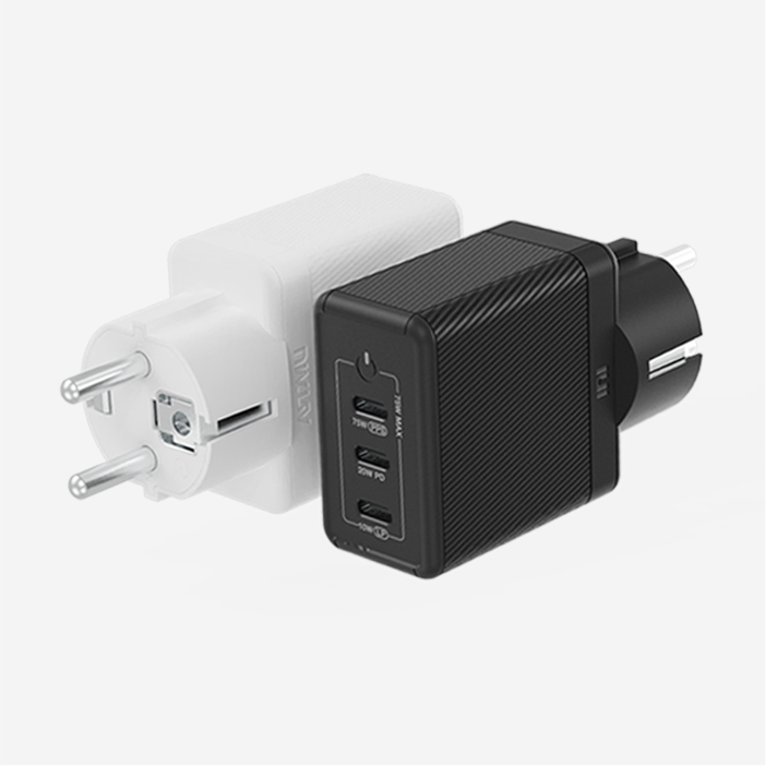 USB PD 75W PPS GaN 접지 멀티 초고속 충전기 GE920 블랙 상세 이미지 1
