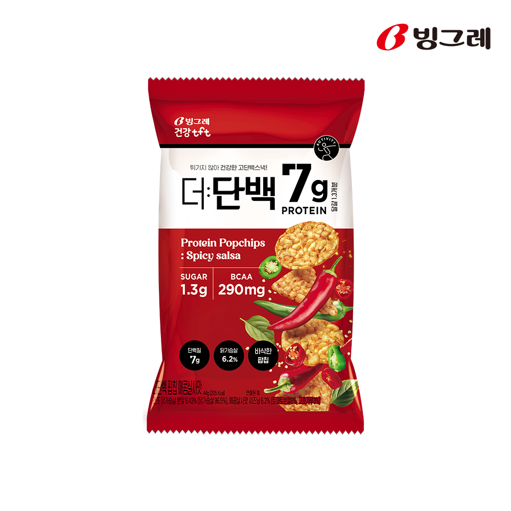 빙그레 더단백 팝칩 3종 12개 단백질 과자 상세 이미지 1