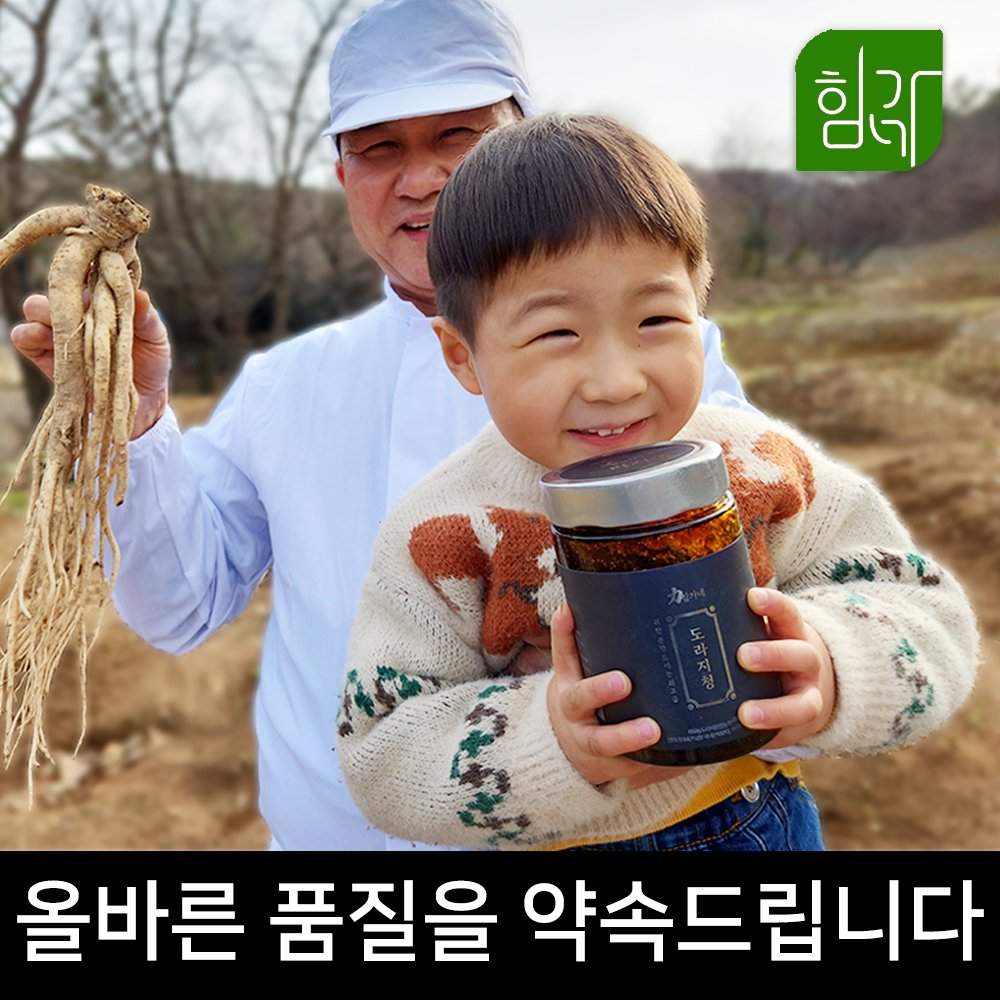 힘가네 배 도라지청 약도라지청 도라지 진액 국산 650g 상세 이미지 1